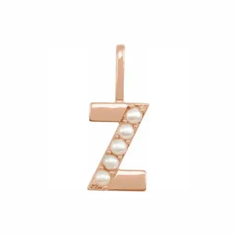 Pearl Initial Necklace