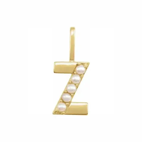 Pearl Initial Necklace