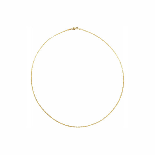 Bella in yellow gold, full necklace
