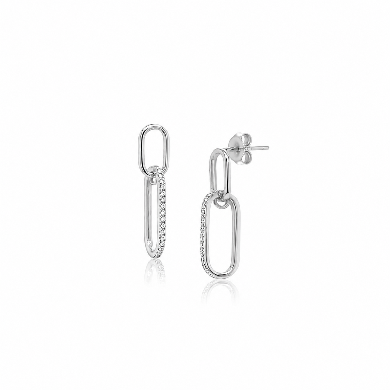 Paperclip Drop Earrings