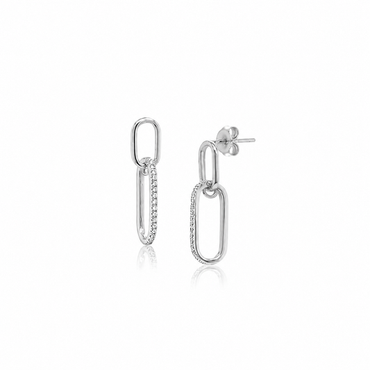 Paperclip Drop Earrings