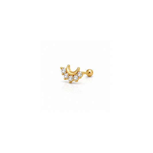 Moon Stud CZ