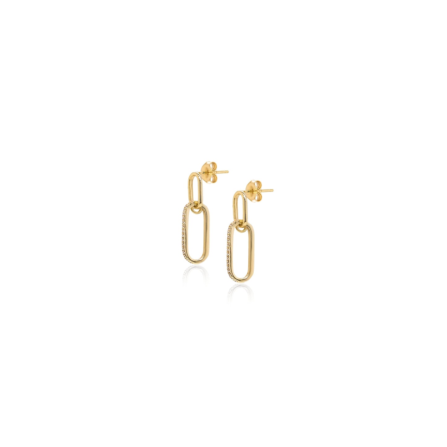 Paperclip Drop Earrings