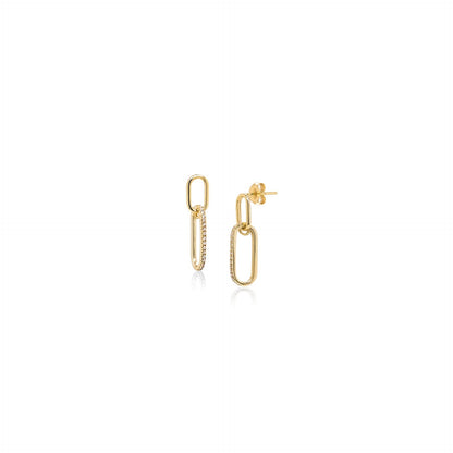 Paperclip Drop Earrings