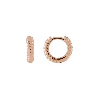 Croissant Huggies in rose gold