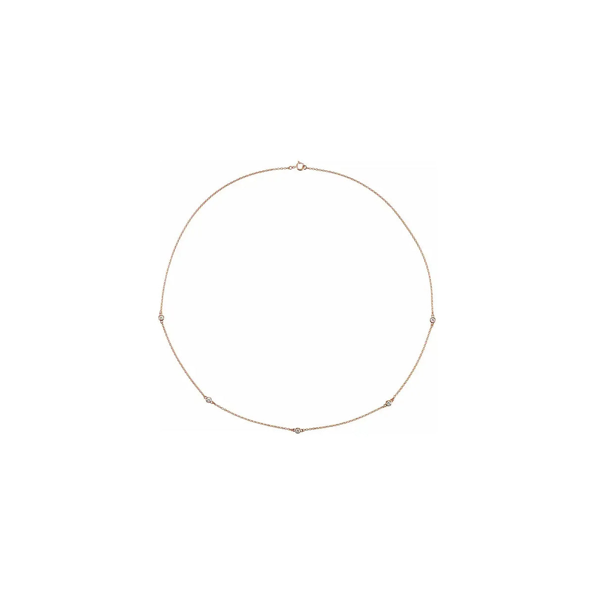 Diamond Necklace in rose gold