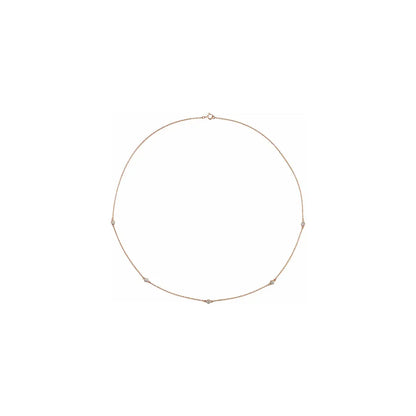 Diamond Necklace in rose gold