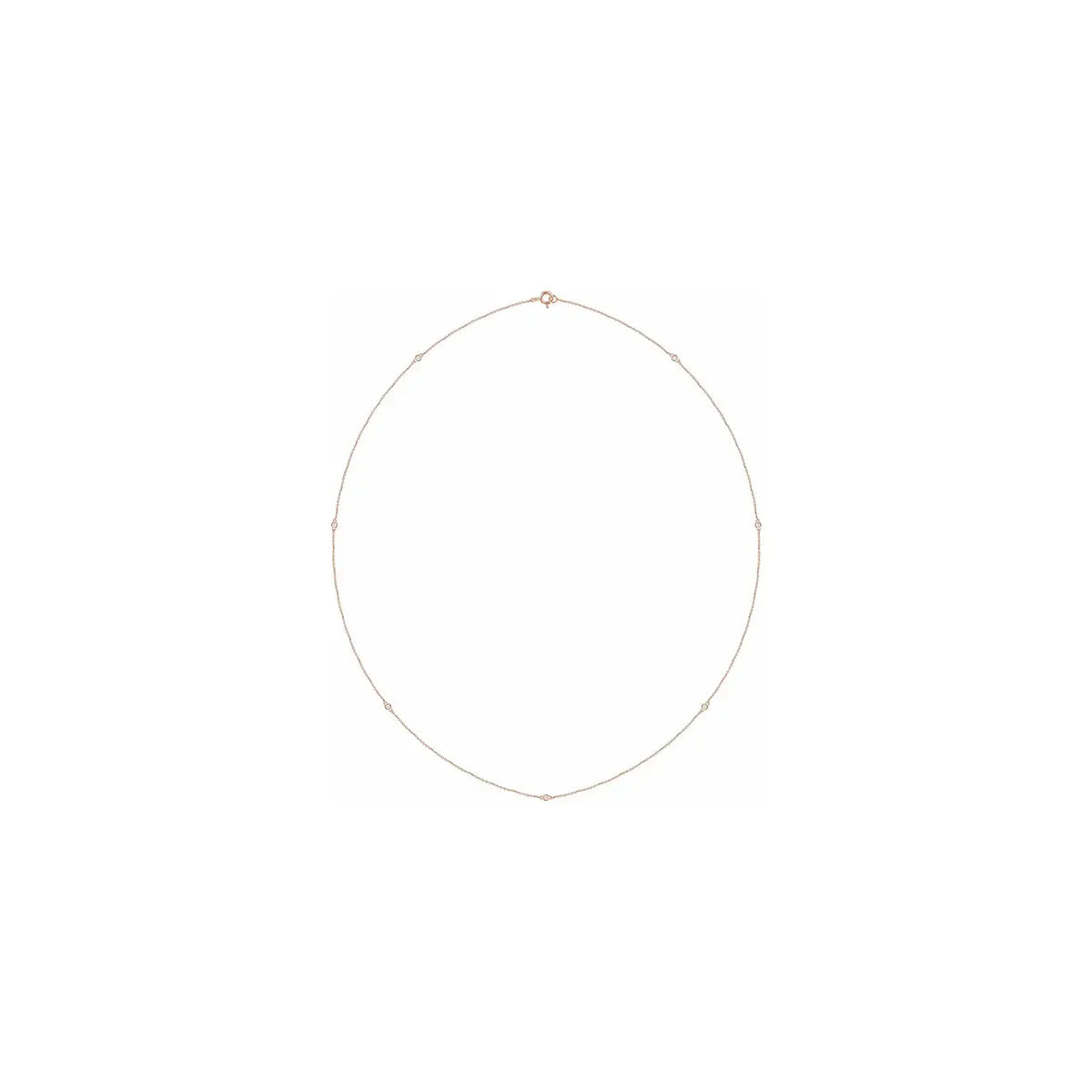 Diamond Necklace in rose gold