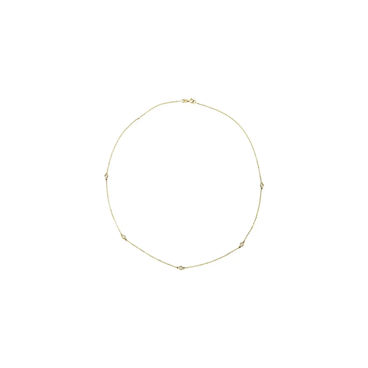Diamond Necklace in yellow gold