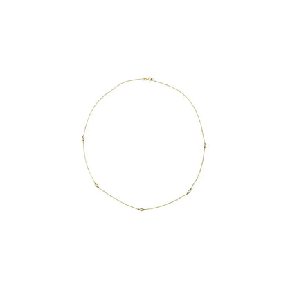 Diamond Necklace in yellow gold