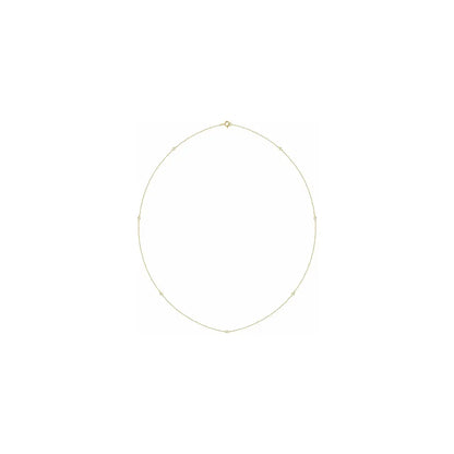 Diamond Necklace in yellow gold