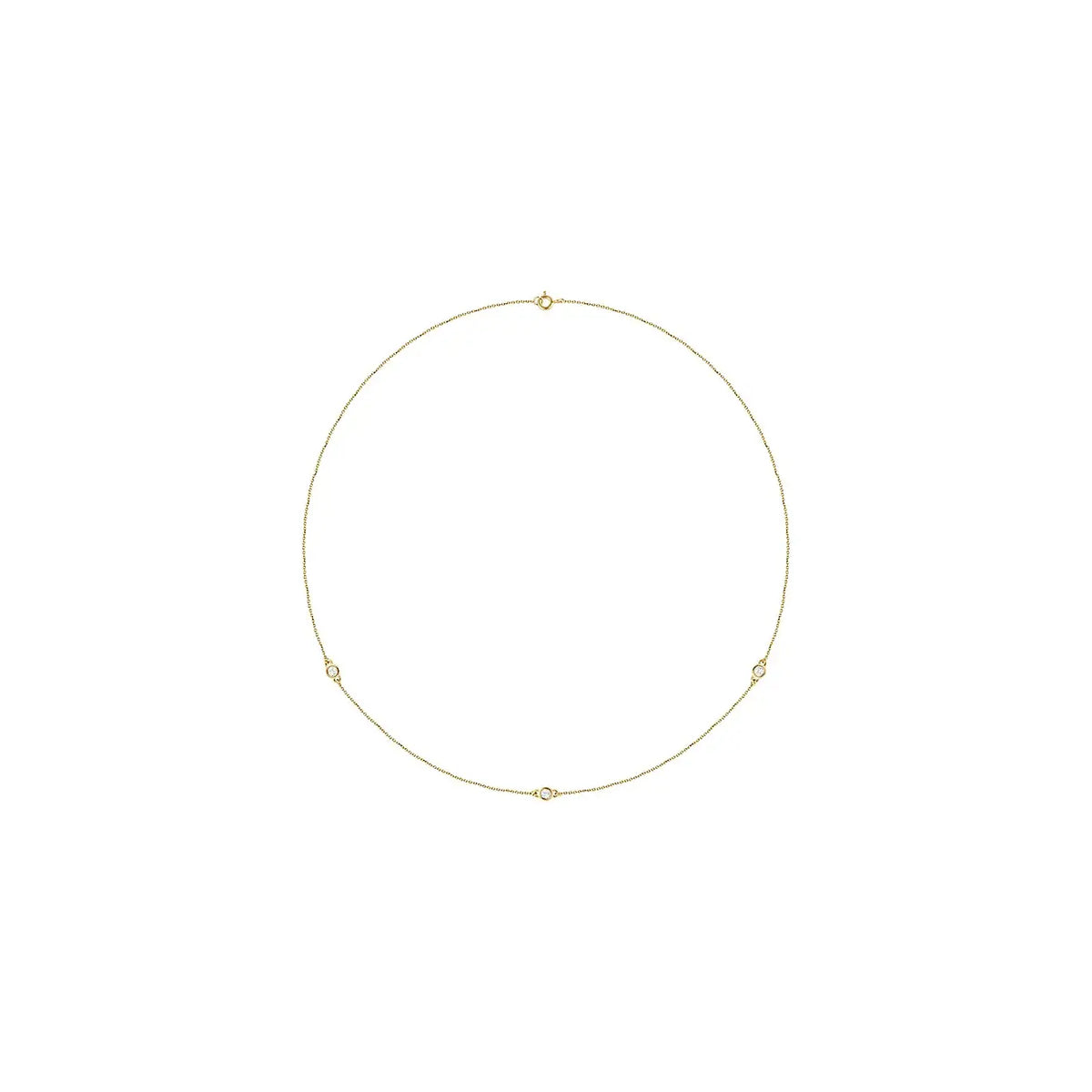 Diamond Necklace in yellow gold