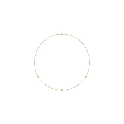 Diamond Necklace in yellow gold