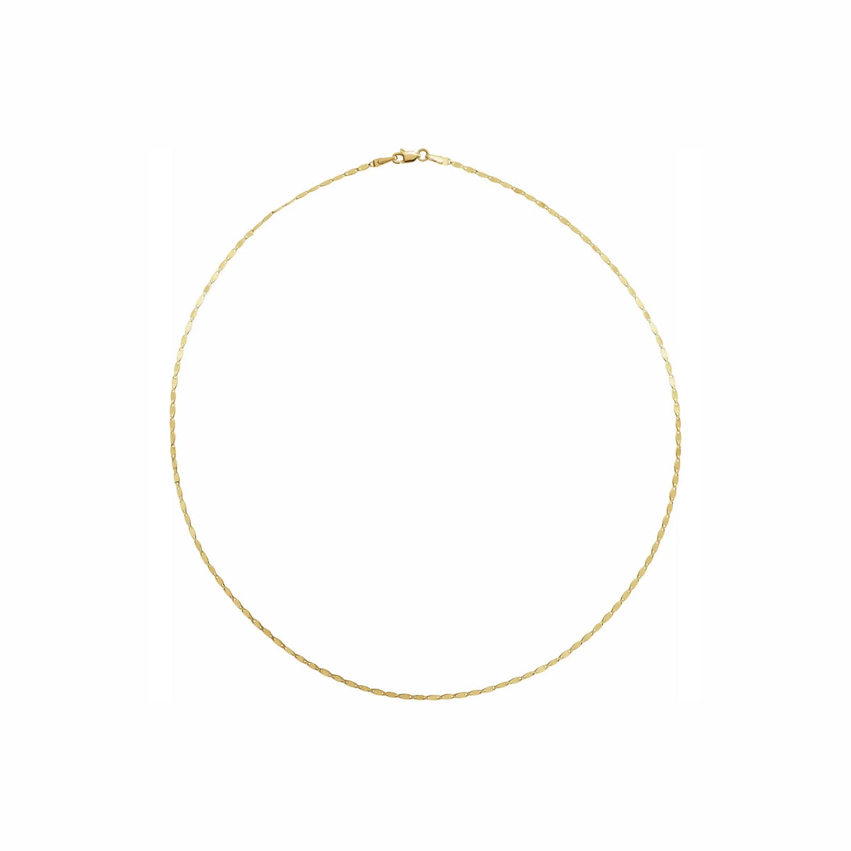 Bella in yellow gold, full necklace