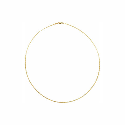 Bella in yellow gold, full necklace