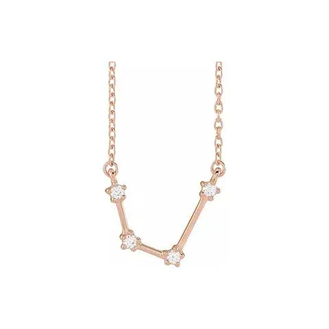 Celestial Zodiac, Aquarius sign in rose gold
