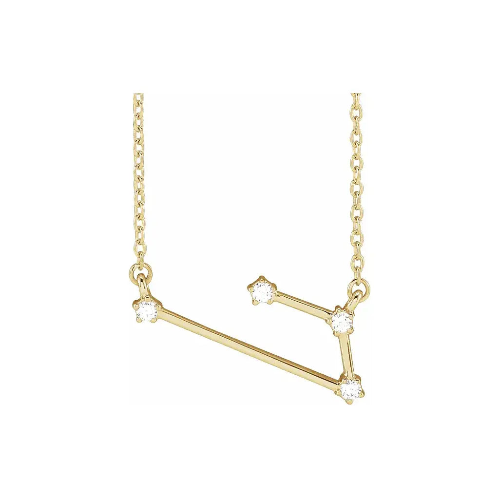 Celestial Zodiac, Aries sign in yellow gold