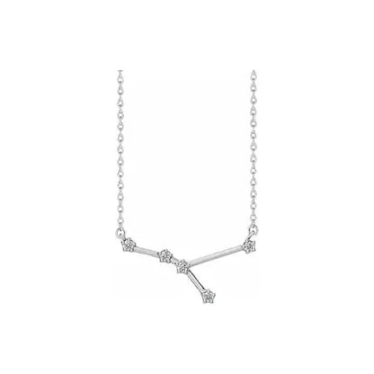 Celestial Zodiac, Cancer sign in white gold