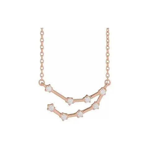 Celestial Zodiac, Capricorn sign in rose gold