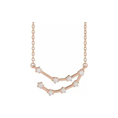 Celestial Zodiac, Capricorn sign in rose gold