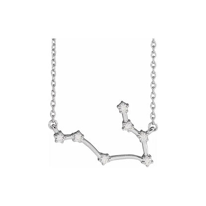 Celestial Zodiac, Gemini sign in white gold