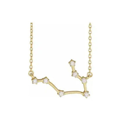 Celestial Zodiac, Gemini sign in yellow gold