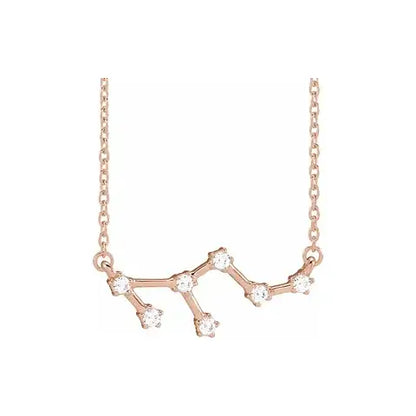 Celestial Zodiac, Leo sign in rose gold