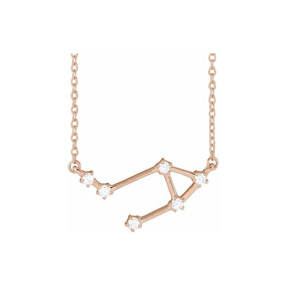 Celestial Zodiac, Libra sign in rose gold