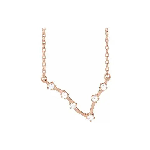 Celestial Zodiac, Pisces sign in rose gold