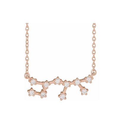 Celestial Zodiac, Sagittarius sign in rose gold
