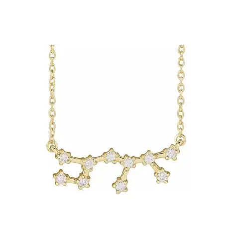 Celestial Zodiac, Sagittarius sign in yellow gold