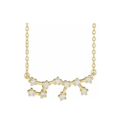 Celestial Zodiac, Sagittarius sign in yellow gold