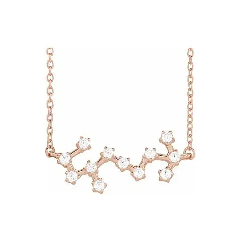 Celestial Zodiac, Scorpio sign in rose gold