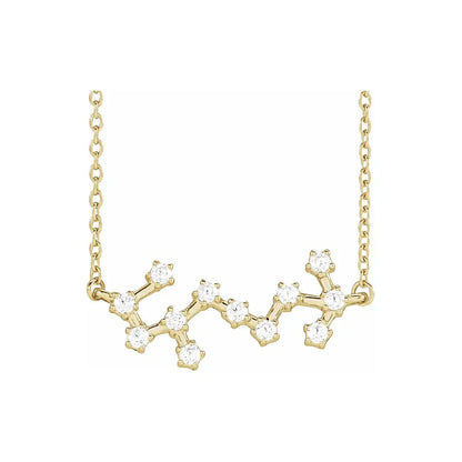 Celestial Zodiac, Scorpio sign in yellow gold