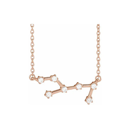Celestial Zodiac, Virgo sign in rose gold