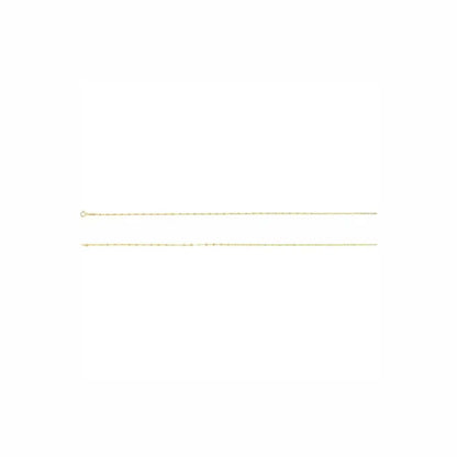 Kaylee sequin chain in yellow gold, shown at full length