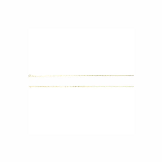 Kaylee sequin chain in yellow gold, shown at full length