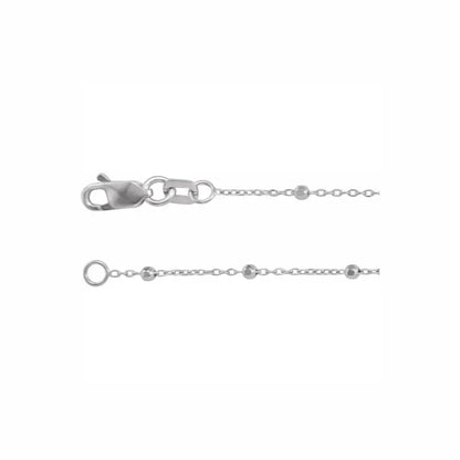 Lydia Necklace in white gold, close-up