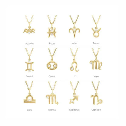 Mini Zodiac Pendant, chart of all styles